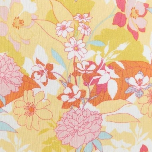 Torrid Peach Floral Gauze Hi-Lo Dress 1X - Picture 10 of 11